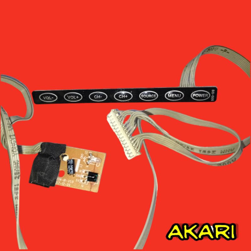 tombol sensor ir tv akari 32inc