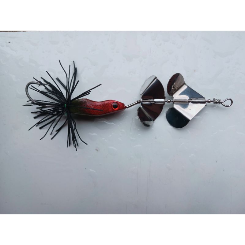 umpan casting Toman slater double propeller