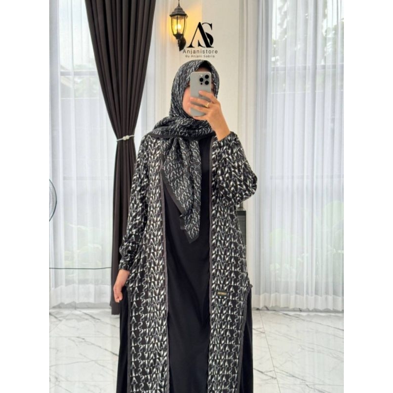 TERBARU COKLAT OLIVE ANJANI STORE DRESS ETNIK  STORE READY MAZARA