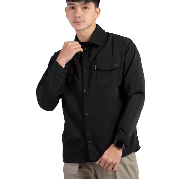 Jaket Semi Parka Baby Kanvas Hitam
