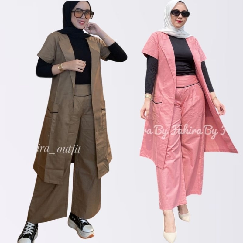 Setelan Kulot Wanita  outer blazer   Fahira