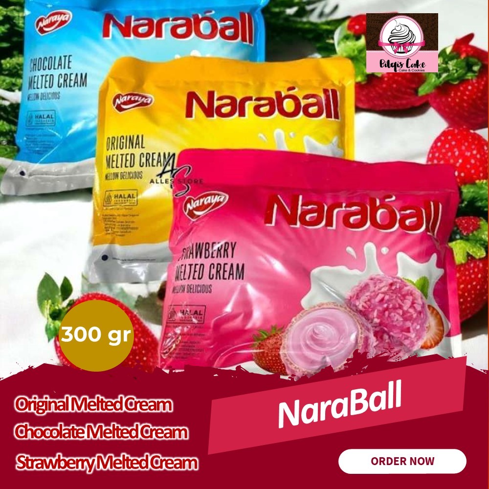 

Naraya Naraball Original, Chocolate & Strawberry Melted Cream 300 Gram