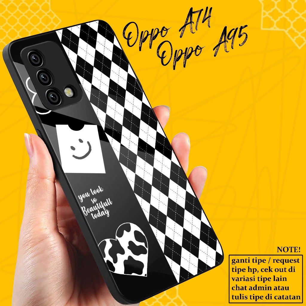 Case Oppo A74 / Oppo A95 - Casing Hp Oppo A74 / A95 - ( AESTHETIC ) - Case Hp - Softcase Hp - Siliko