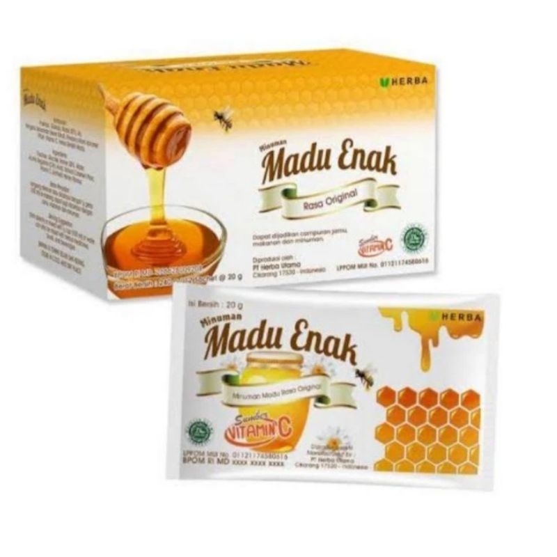

Madu Enak Originak 20Gram || 1 Box isi 12 Sachet