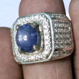 Blue Safir ceylon royal blue 2.5ct ring perak