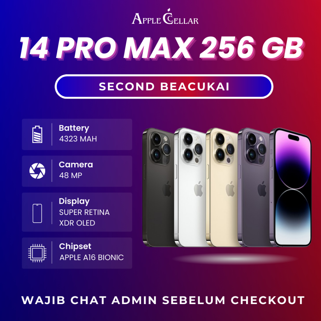 iPhone 14 Pro Max 256GB Second Beacukai