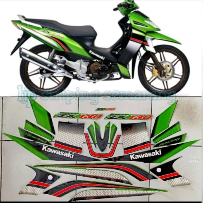 Striping Kawasaki ZX 130 VR th 2006 Hijau