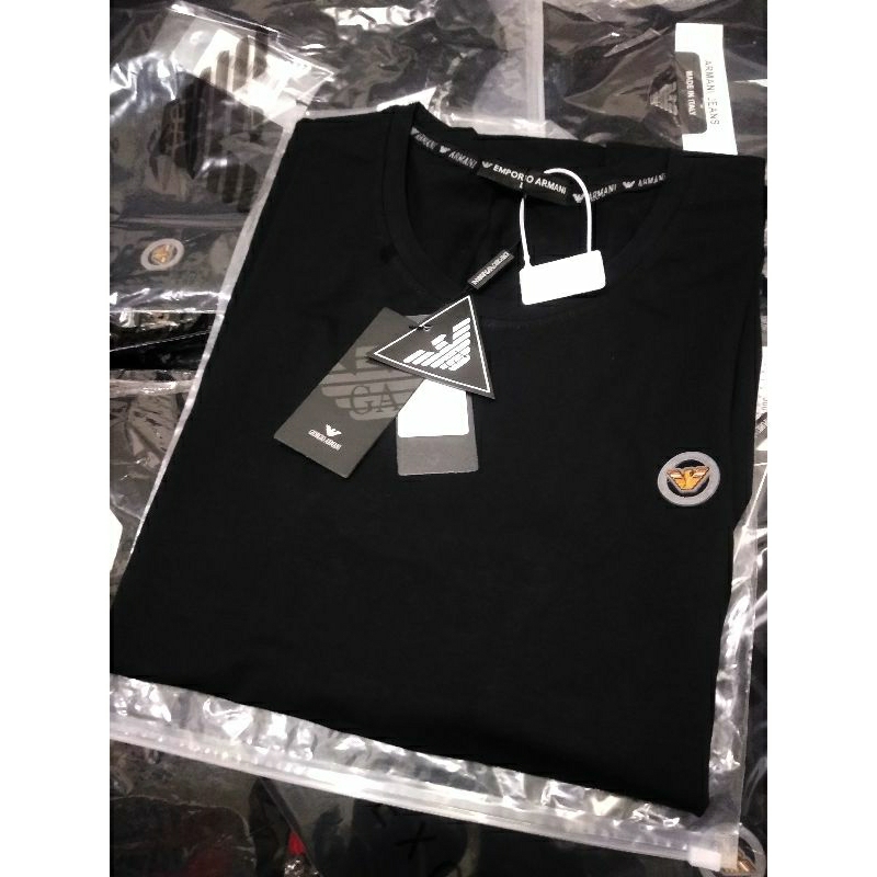 Kaos Pria Armani Best Quality Premium Hitam