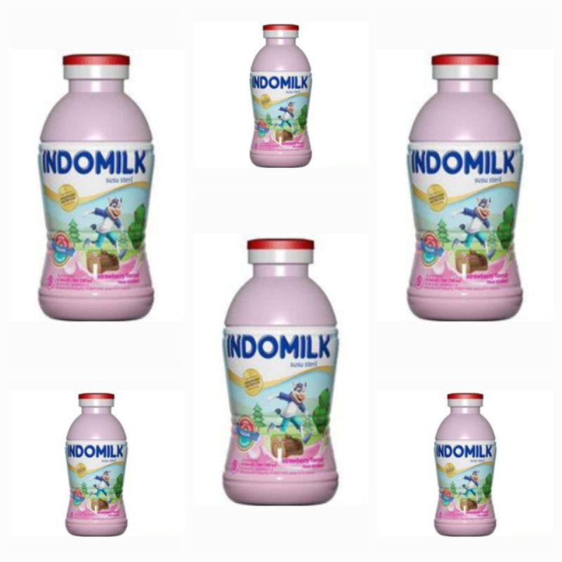 

Indomilk Susu Steril Cair Anak Rasa Strawberry Botol 190 Ml