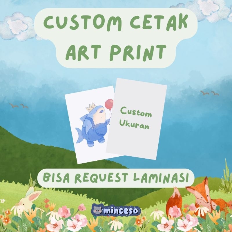 

[MIN ORDER 4PCS] CETAK ART PRINT CUSTOM A5 A6 LAMINASI HOLOGRAM GLOSSY SUPPLY EVENT MERCH BOOTH SUPPLIES KPOP JEJEPANGAN COSPLAY FANART KARTUN KOMIK WALL DECOR