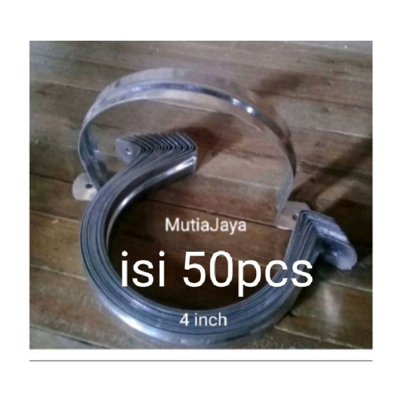 50pcs klem pipa paralon 4 inch