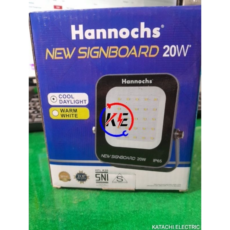 Hannochs Signboard LED Flood Light 20w Lampu Sorot
