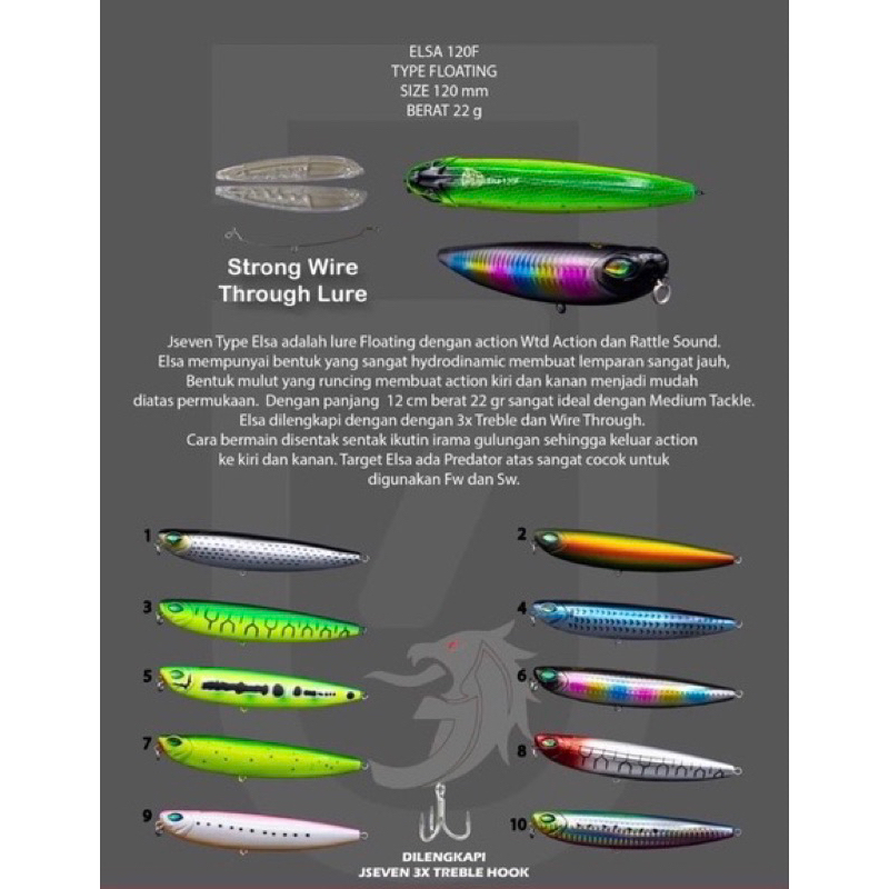 WTD Lure pencil j-seven