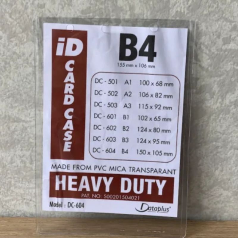 

plastik kartu nama B4