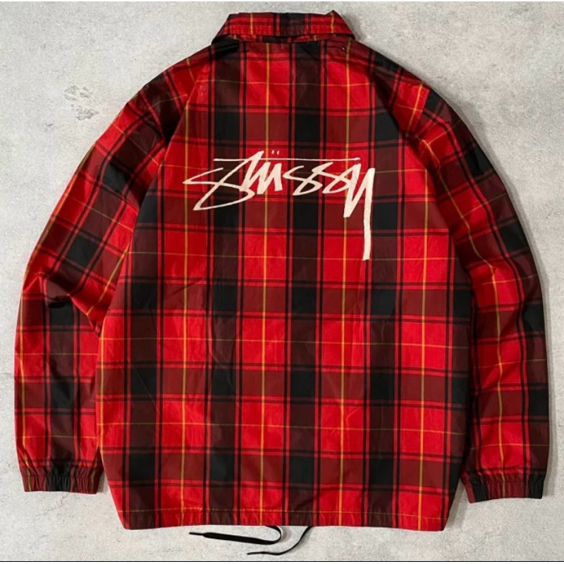 Stussy Cruize Plaid Coach Jacket Original