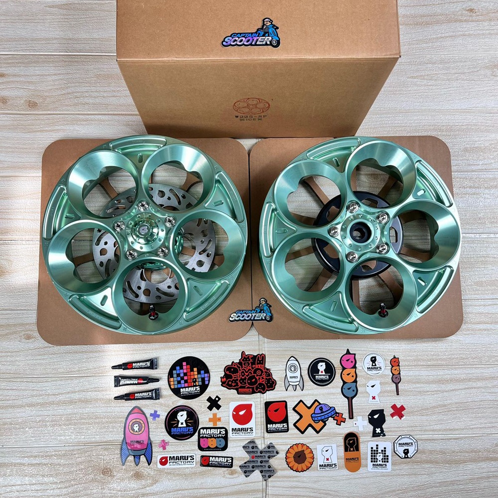 Marus Rims Velg W225 Green Mint Vespa Sprint Primavera GTS LX S Ring14