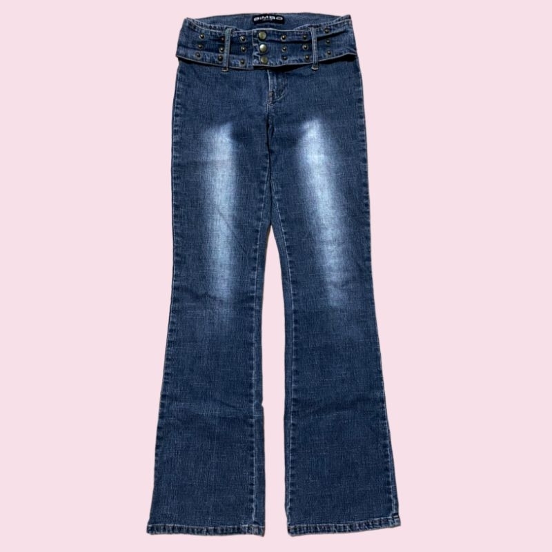 Celana panjang Y2K bootcut BIMBO (Faded jeans Y2k bootcut)