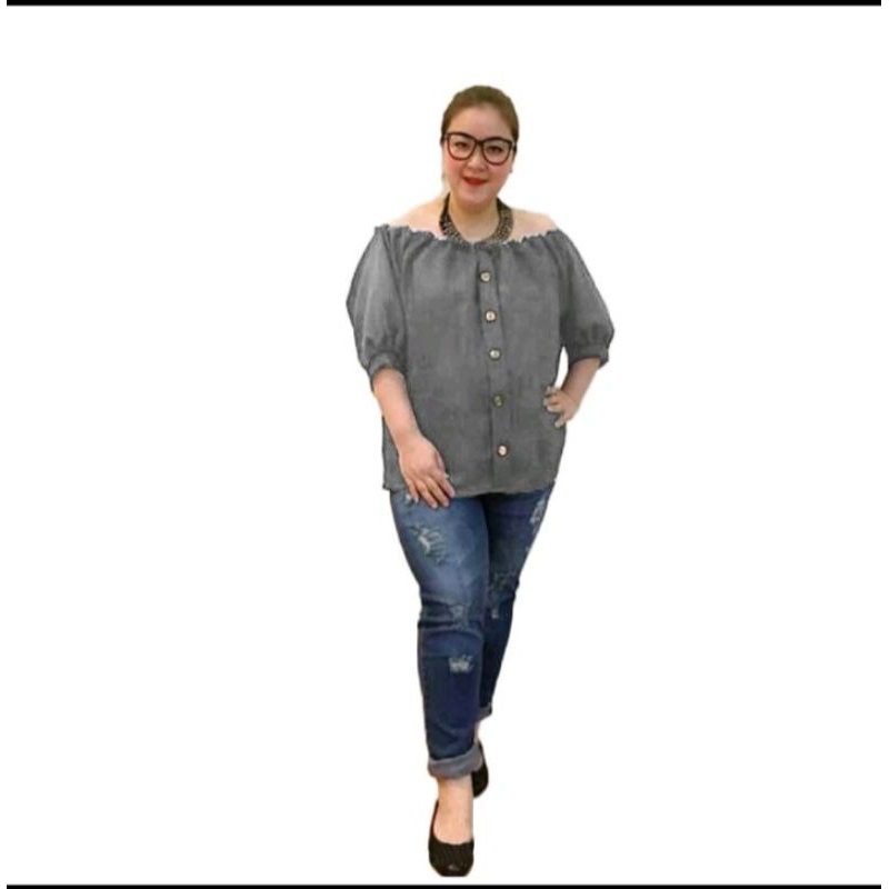 atasan jumbo wanita / blouse jumbo id.130/pakaian jumbo wanita isabel