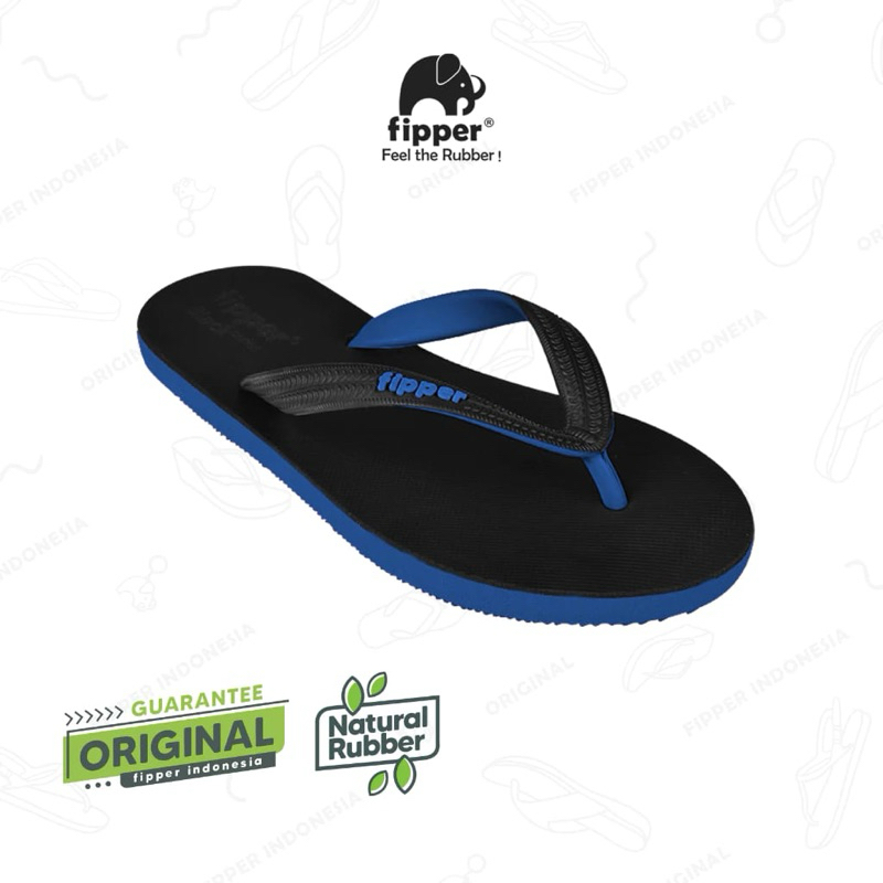 Sandal jepit Fipper Black-M Series Pria Original