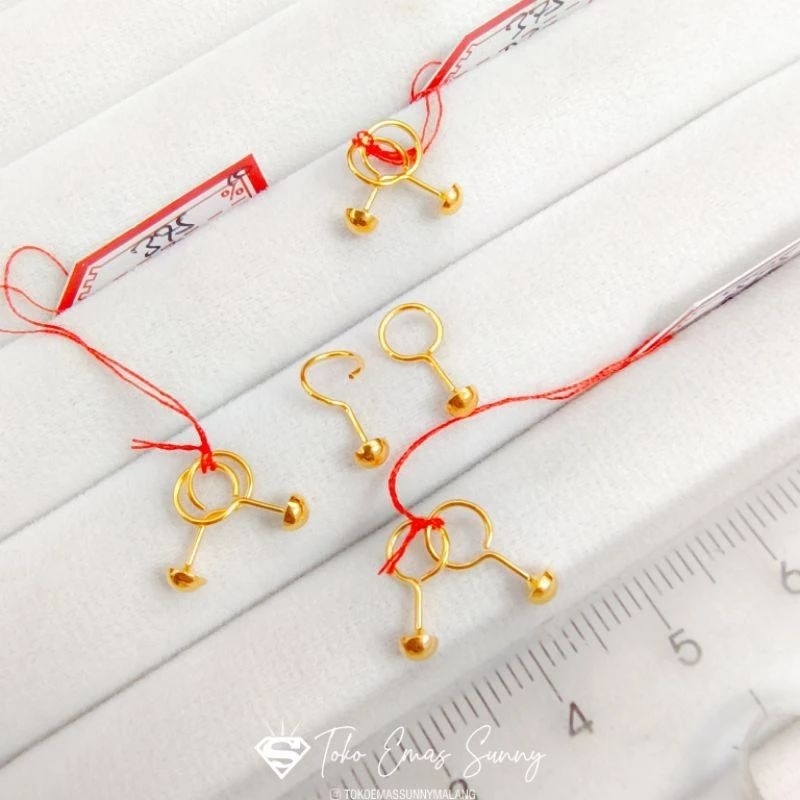 ANTING TOUGE ANAK 375% EMAS ASLI