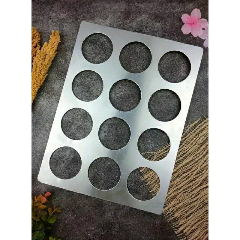 Cetakan Cookies Almond crispy Alumunium tebal 12 lubang / Cetakan coklat Almond crispy