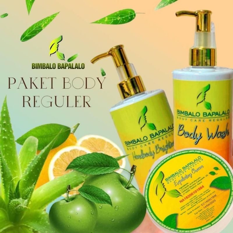 Paket body reguler bimbalo bapalalo pemutih badan