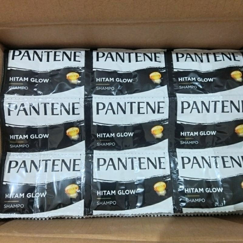 SHAMPO PANTENE HITAM GLOW RENCENG 1000 12 SACHET