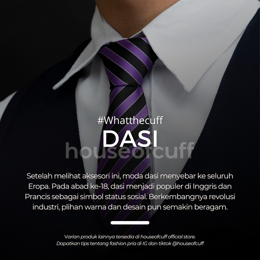 Houseofcuff Dasi Panjang Neck Tie Batik Slim Fit Special Edition