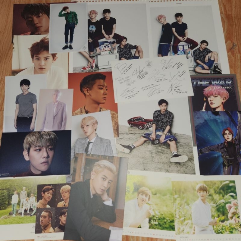 [Ready Stock] EXO Baekhyun Chanyeol Mix Postcard Photo Calendar