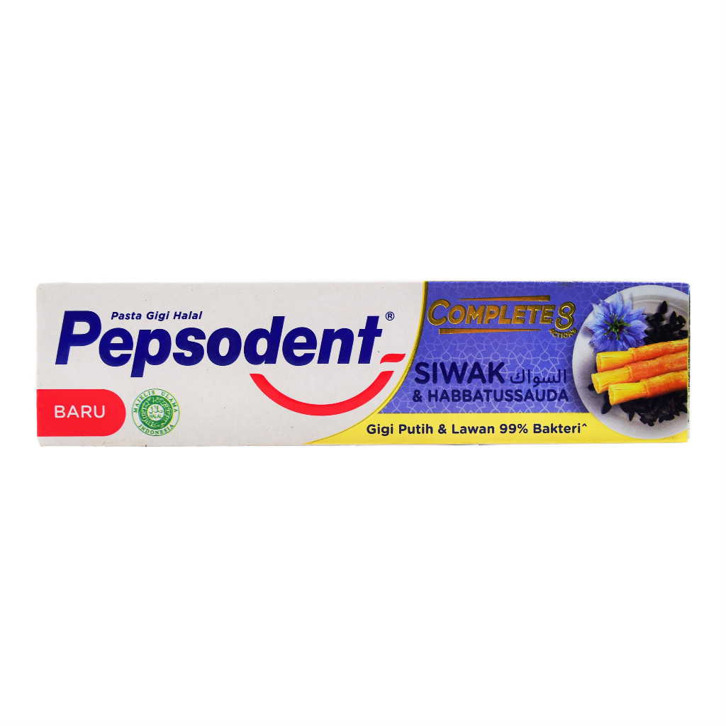 PASTA GIGI ODOL PEPSODENT SIWAK HABBATUSSAUDA 110 GR COMPLETE 8