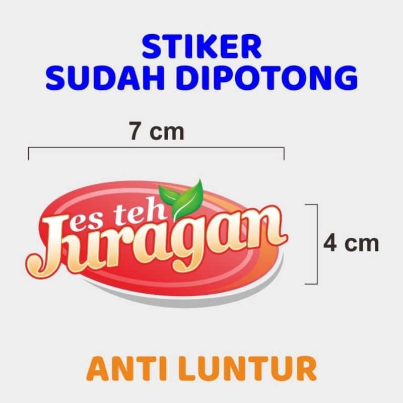 

Stiker Label Cup Es Teh Juragan 50 pcs