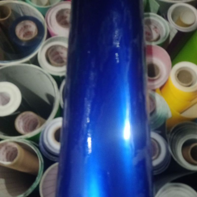 stiker/scotlet BIRU metalik