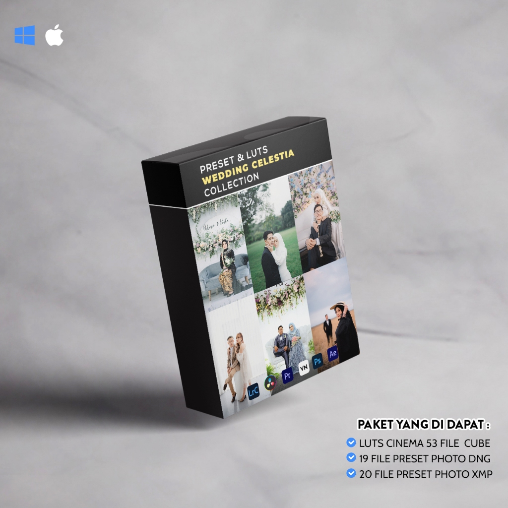 Preset Wedding  Collection  untuk Adobe Premiere Pro VN dan Davinci Resolve | Android iOS PC