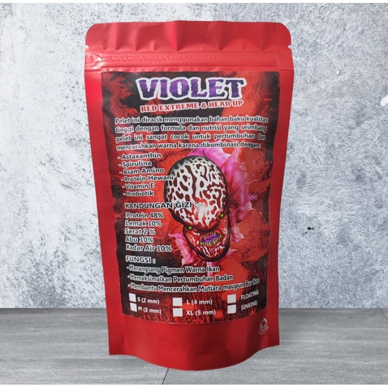 PELLET VIOLET / PELET VIOLET 100gr - RED EXTREME & HEAD UP