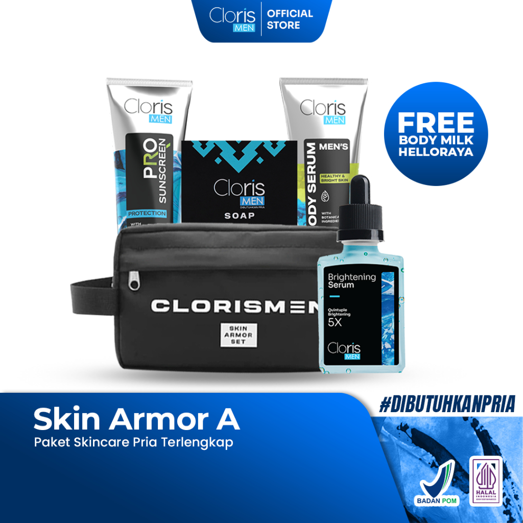 Clorismen Skin Armor A - Paket Clorismen Skincare Pria Terlengkap