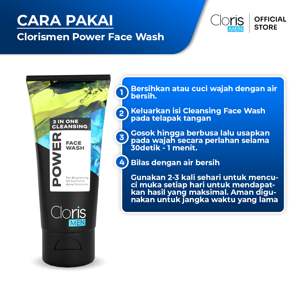 Clorismen Paket Basic Skincare - Face Wash &amp; Sunscreen SPF 50