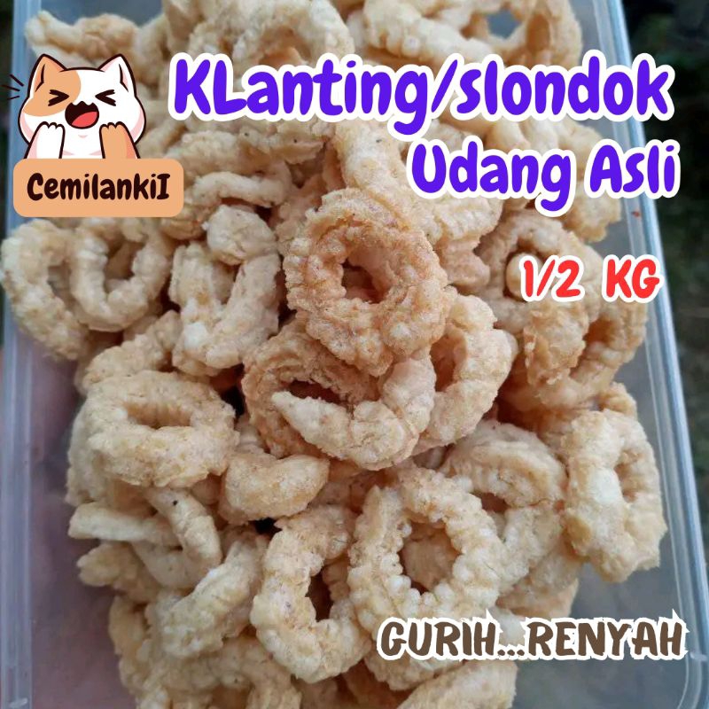 

slondok udang asli lanting udang 500gram
