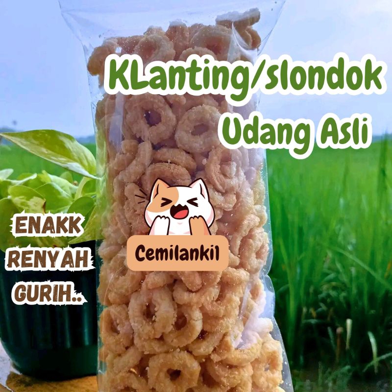 

klanting slondok udang asli gurih renyah