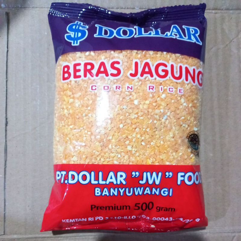 

BERAS JAGUNG cap DOLLAR 500 GRAM