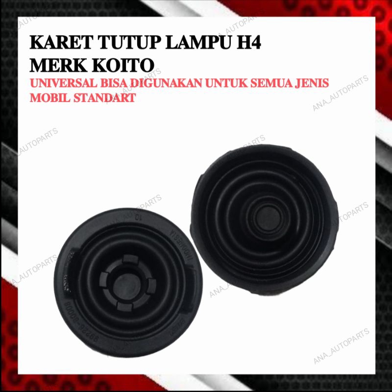 karet tutup lampu H4 universal merk koito