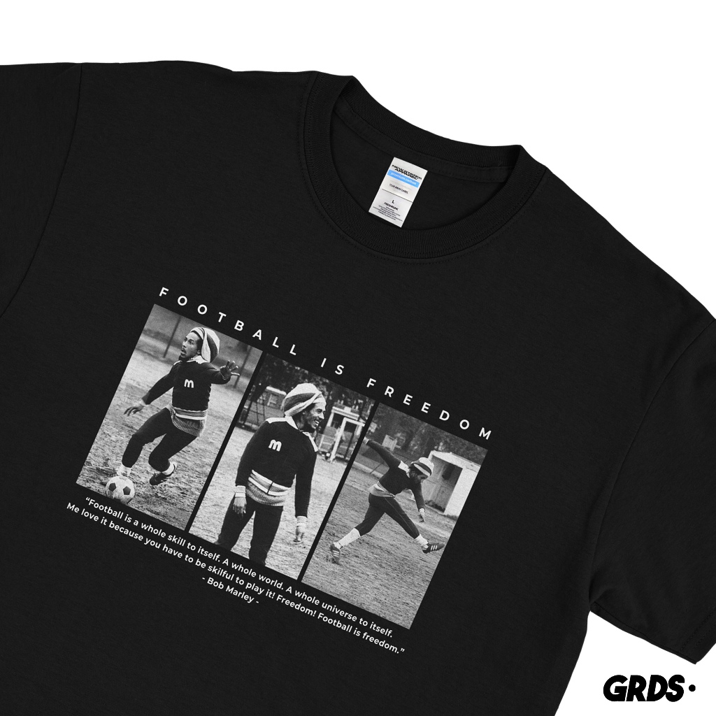 KAOS BOB MARLEY / T-SHIRT BOB MARLEY FOOTBALL
