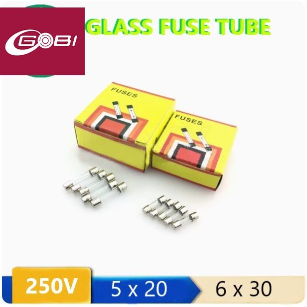Glass Fuse Tube 250V 6x30mm (8501)