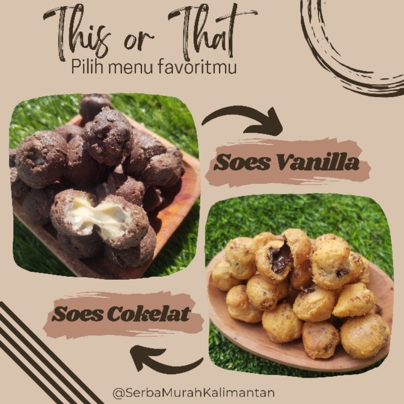 

SUS KERING LUMER COKLAT DAN VANILLA | SUS COKLAT CHKORETO | SUS VANILA ARJUNA | SOES VANILA ARJUNA | SOES COKELAT CHOKORETO |