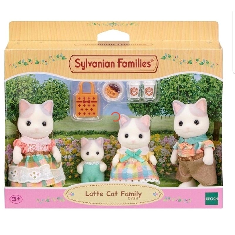 Sylvanian Families Latte Cat Family 5738