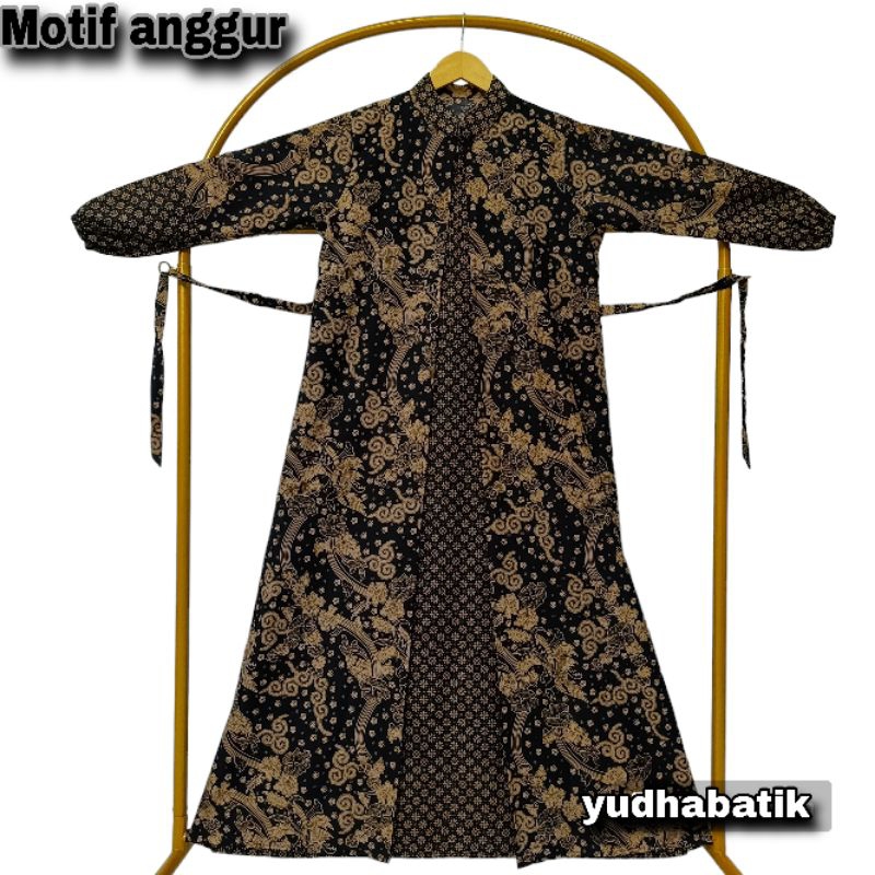 Gamis Batik Jumbo Modern Premium - Gamis Busui All Size / Gamis Batik  Kombinasi - Gamis Batik Katun
