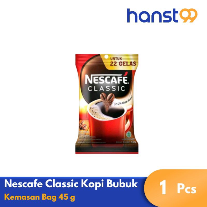 

Nescafe Classic Kopi Bubuk Kemasan 45 g