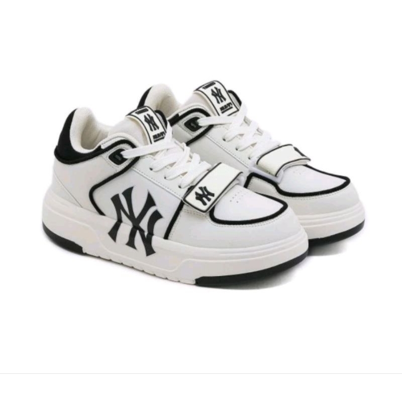 Sepatu MLB Chunky Liner High NY Yankees White Black / MLB Original