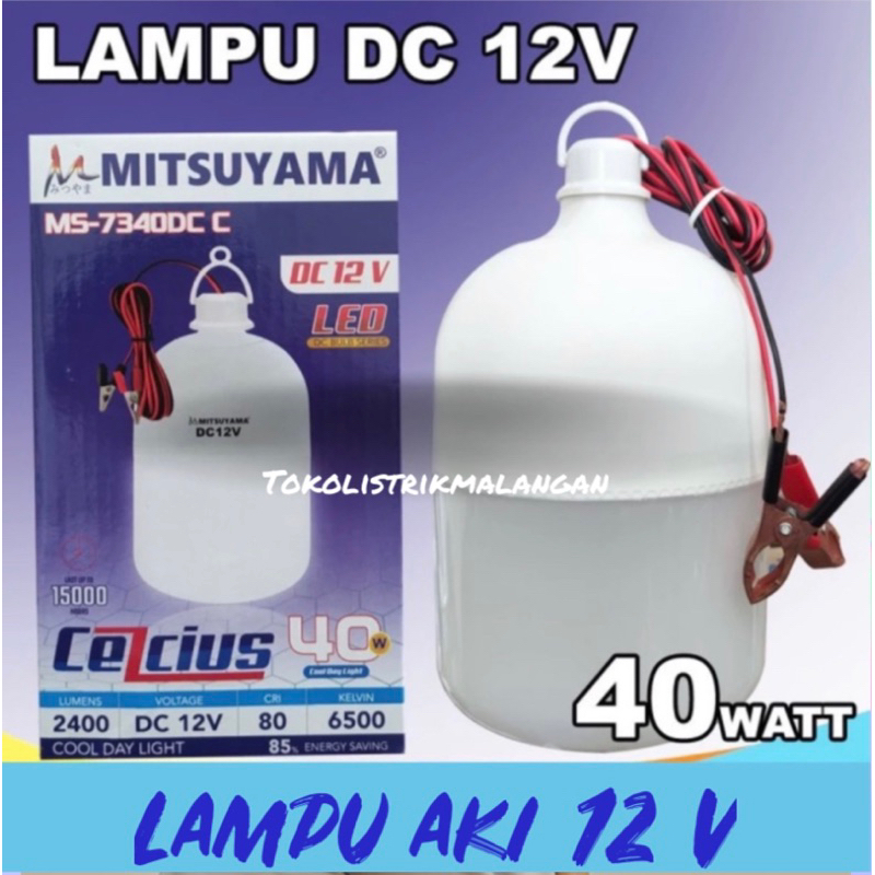 BOHLAM AKI LED 12VOLT/LAMPU DC 12VOLT/LAMPU LED AKI/DC 40WATT