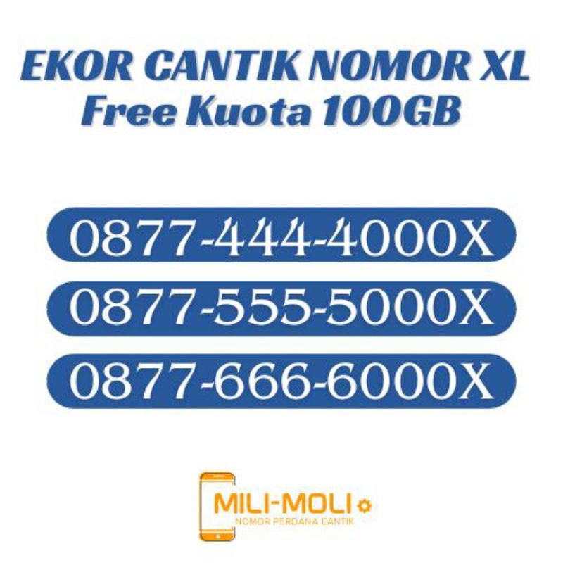 PERDANA XL NOMOR EKOR CANTIK (free kuota 100Gb)