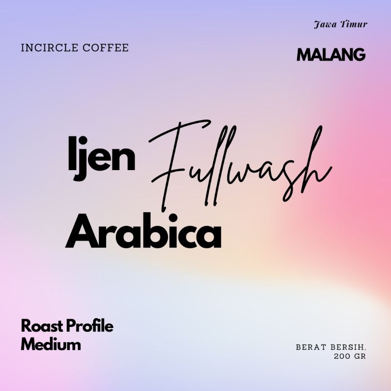 

Biji Kopi Arabika Ijen Fullwash 200gr